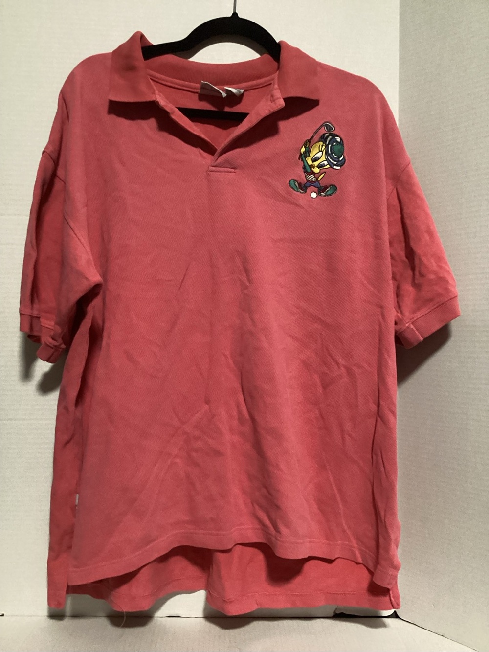 Vintage 1994 Tweety Bird Looney Tunes Golf Polo Size XL